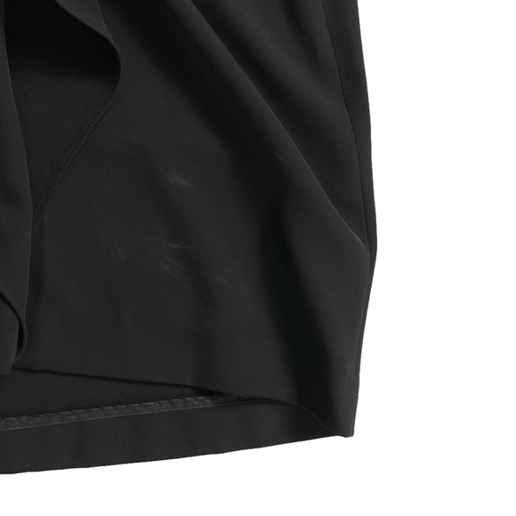 CALVIN KLEIN Women's Black Cap-Sleeve Shift Dress Cascading Sleeves - Size 6 - Picture 9 of 10